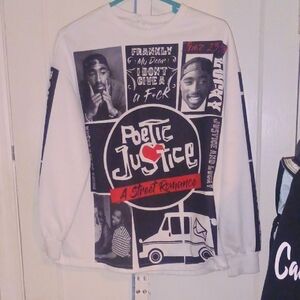 Graphic Crewneck Sweater - White